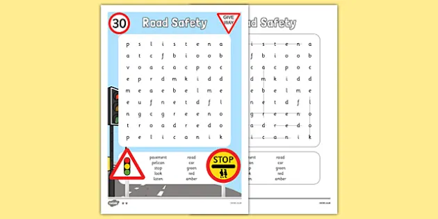 road safety worksheet teacher made