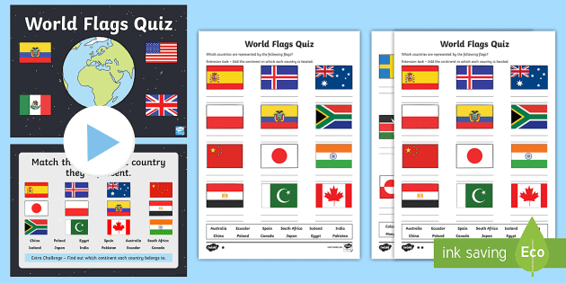 tørst mølle Diktat Flags of the World Quiz Pack