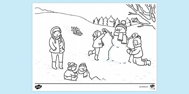 FREE! - Disegno dell'Inverno per Bambini