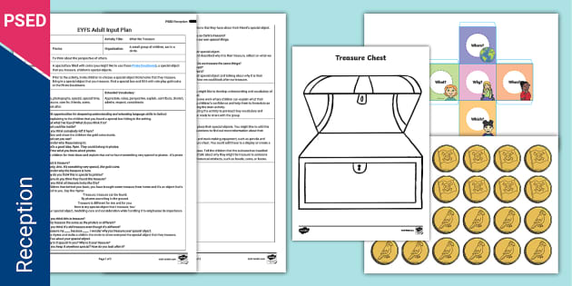 EYFS What We Treasure Adult Input Plan and Resource Pack