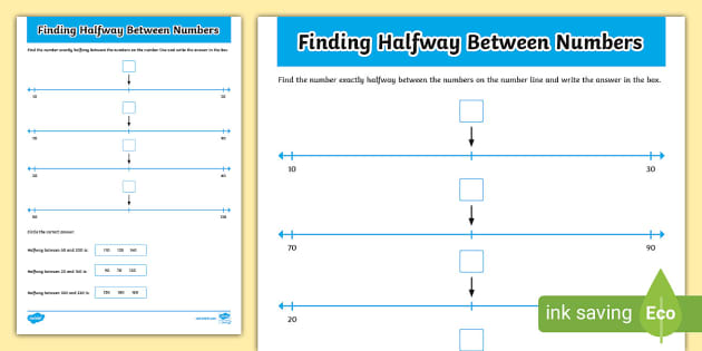 finding-halfway-between-numbers-worksheet-twinkl