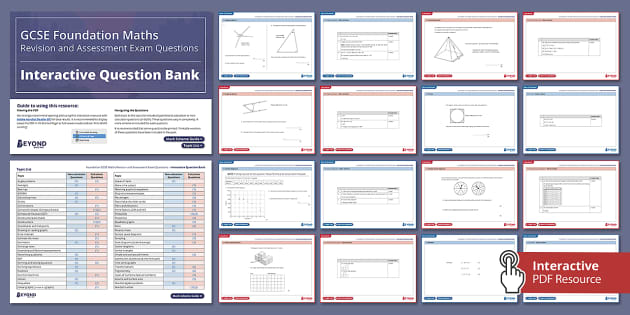 Foundation Gcse Maths Assessment Exam Questions And Revision