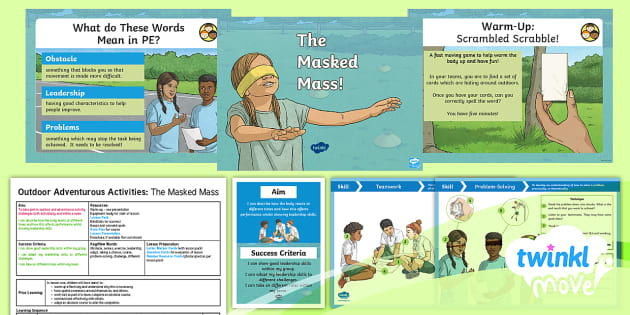 oaa-the-masked-mass-year-4-pe-lesson-teacher-made
