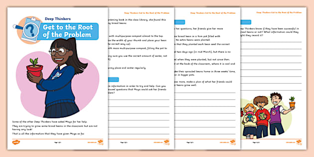 Deep Thinkers Get to the Root of the Problem Activity