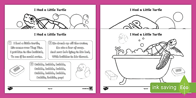 coloring pages for nursery class poem