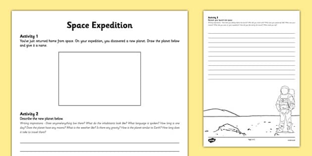 Space Expedition Activity Pack (teacher made)