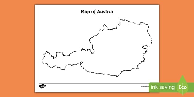 Austria Map Colouring Page Nauczyciel Wykona Twinkl   T G 1684150565 Austria Map Colouring Page Ver 1 