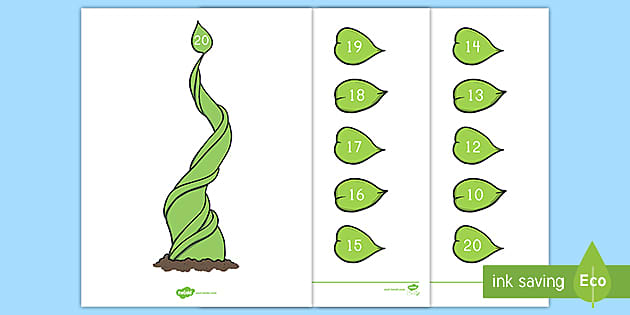 Jack and the Beanstalk Number Bonds to 20 Activity - Twinkl