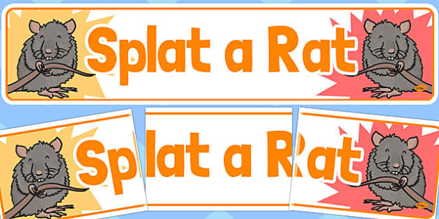 Splat a Rat Banner (صُمم من قبل مُختصّين)