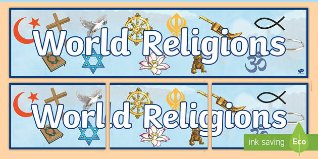 World Religions Display Banner (teacher made) - Twinkl