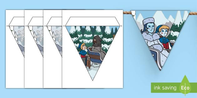 The Snow Queen Story Bunting (teacher made) - Twinkl