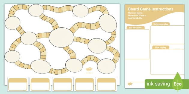 FREE! - Blank Game Board Template, Editable Resource