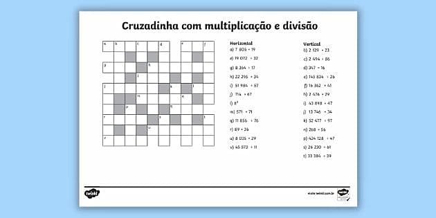 Atividade de Multiplicação para o 2º Ano – Twinkl