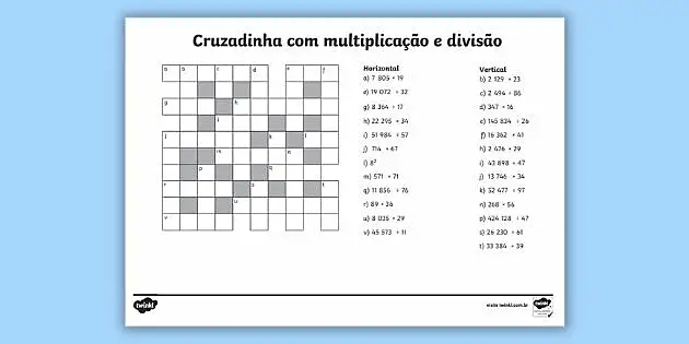 Atividades De Matematica 4 Ano Multiplicação E Divisão - Clickandgo