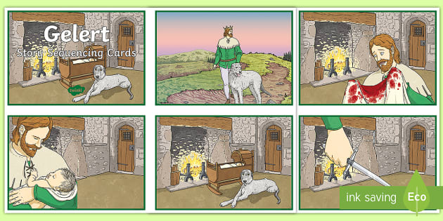 Welsh Myths and Legends: Gelert Sequencing Cards - Twinkl