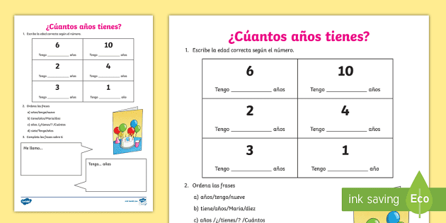 How Old Are You? Worksheet / Worksheet, worksheet - Twinkl