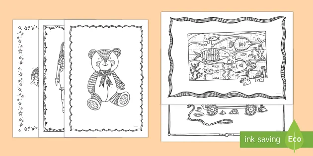 Toys Mindfulness Colouring Pages teacher made Twinkl