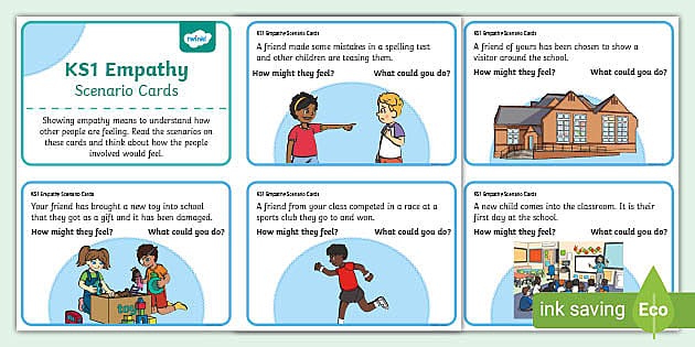 Empathy Scenario Cards | Wellbeing Resources | Twinkl