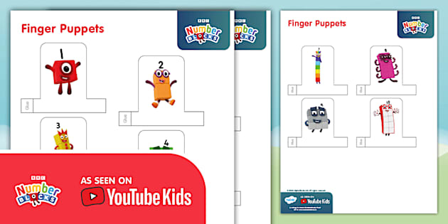 FREE Numberblocks: Finger Puppets (teacher made) - Twinkl