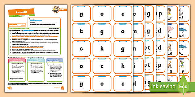 Physically Active Phonics Phase 2 Game - Primary Resources