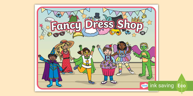 Fancy Dress Shop Poster (teacher made) - Twinkl