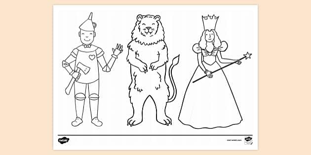 wizard of oz characters drawings