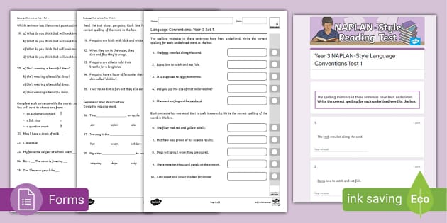 language-conventions-practice-test-year-3-set-3-pdf