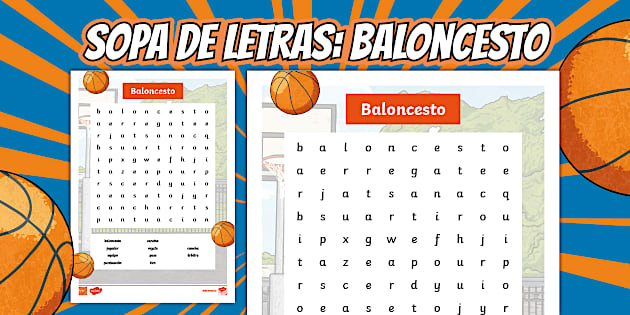 Sopa de letras: Baloncesto