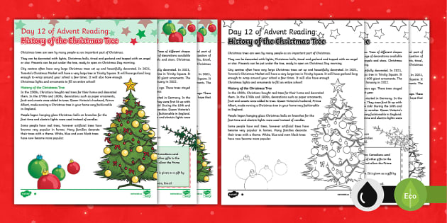 Day 12 of Advent Reading: History of the Christmas Tree