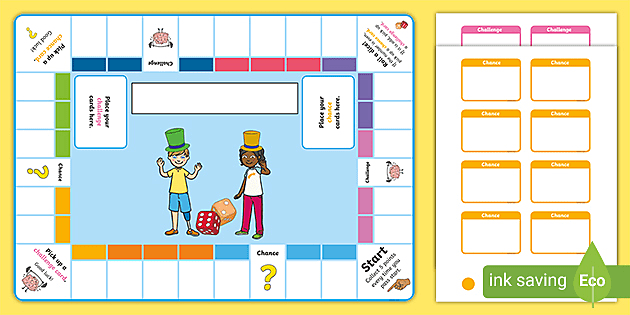 Board Game Template Free Games online for kids in Pre-K by TSD Library