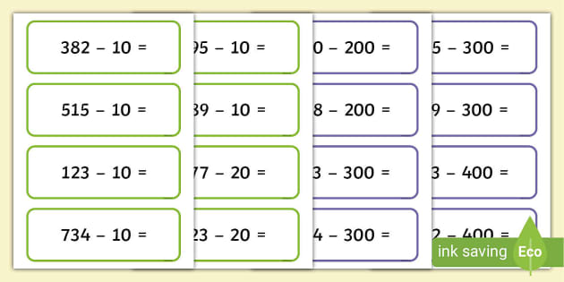 Tens Number Cards  Multiples of 10 Flashcards - Twinkl