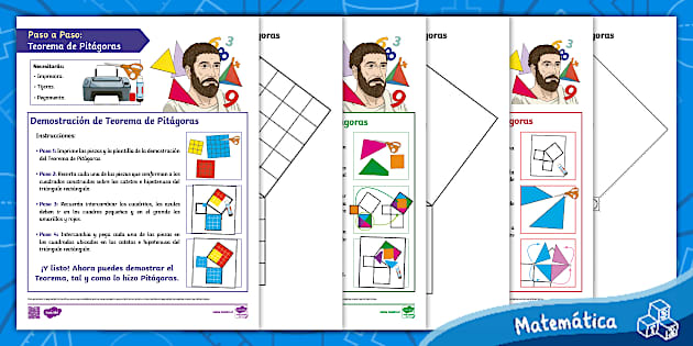 Pitágoras | Teorema | Manualidad | Demostración | Área