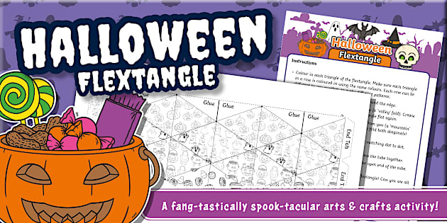 Halloween Flextangle Craft Template
