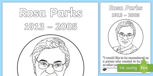 rosa parks bus coloring page