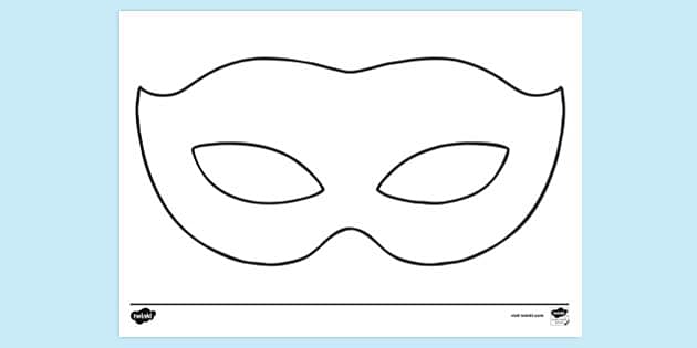 FREE! - Colouring Mask Page | Colouring Sheets - Twinkl