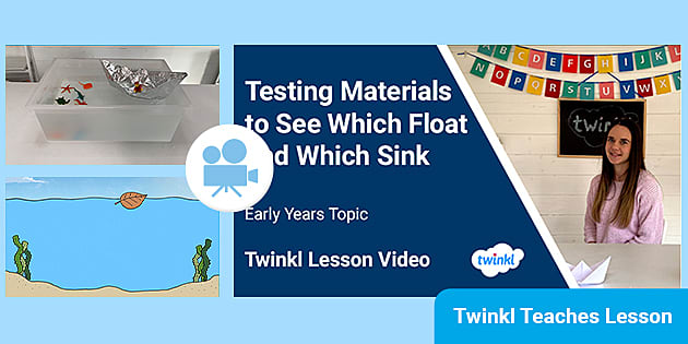 Floating and Sinking Video Lesson | EYFS Under the Sea