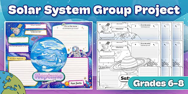 Planets in the Solar System Collaborative Poster Group Project for 6th ...