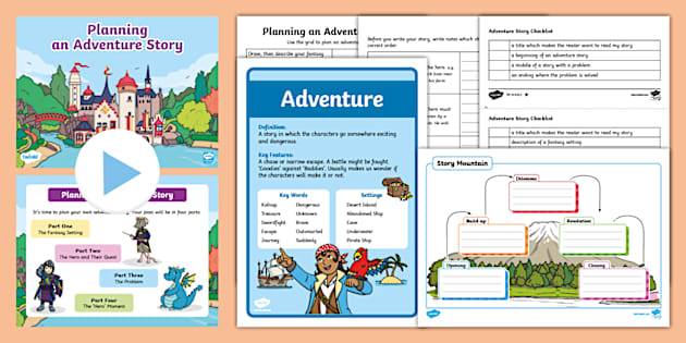 Planning an Adventure Story KS1 Resource Pack (teacher made) image.