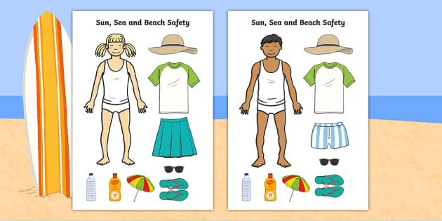 sun safety cut and paste activity health education twinkl