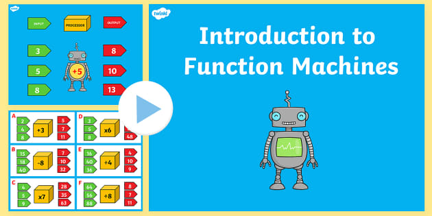 KS2 Algebra Introduction to Function Machines PowerPoint