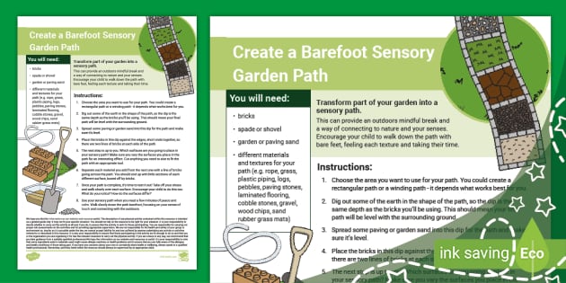 Sensory path - National Children's Gardening Week