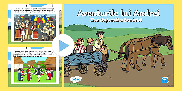 Aventurile lui Andrei de Ziua Națională a României — Poveste PowerPoint