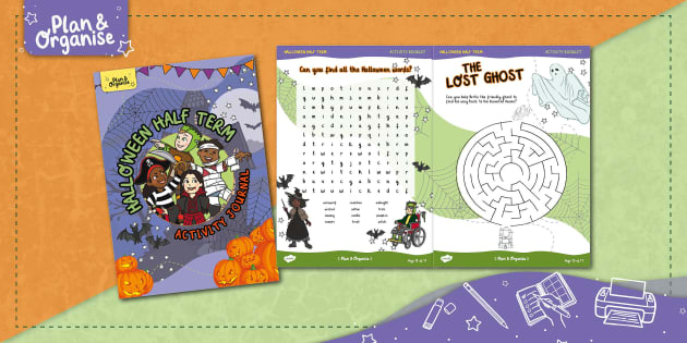 Halloween Half Term Activity Journal (teacher made) - Twinkl