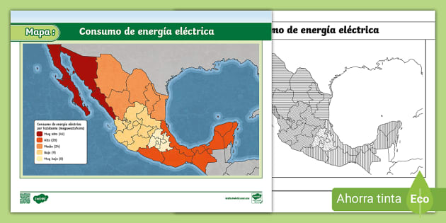 Mapa: Consumo De Energía Eléctrica (l'insegnante Ha Fatto)