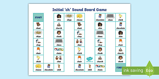 Initial 'ch' Sound Board Game (teacher Made) - Twinkl