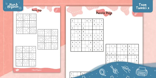 Year 6 Sudoku 6 x 6 Worksheet (teacher made) - Twinkl