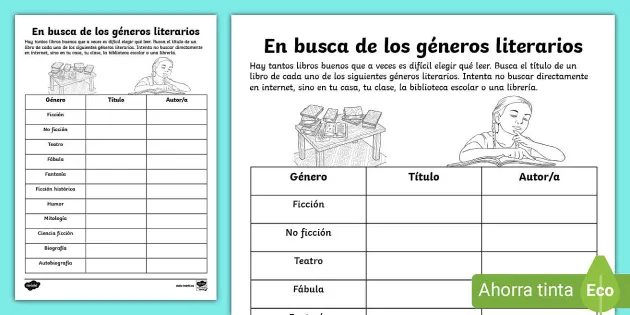 Leccion 1 de lengua y literatura worksheet