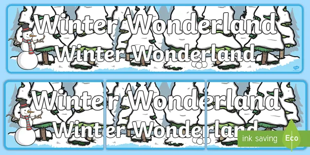 Winter Wonderland Banner (Teacher-Made) - Twinkl