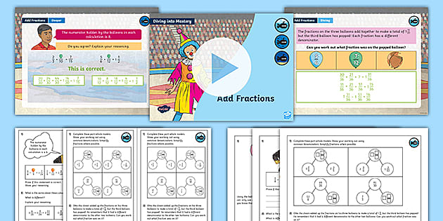 👉 White Rose Maths Compatible Year 6 Add Fractions