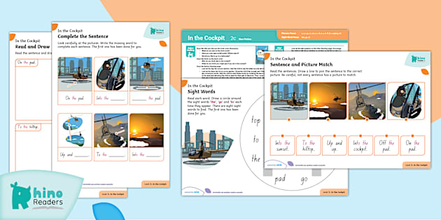 Level 2c In the Cockpit: Guided Reading Pack (teacher made)